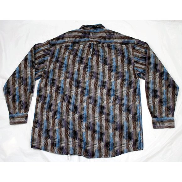 Jhane Barnes Men's Long Sleeve Button Front Shirt Size Medium - Picture 5 of 7